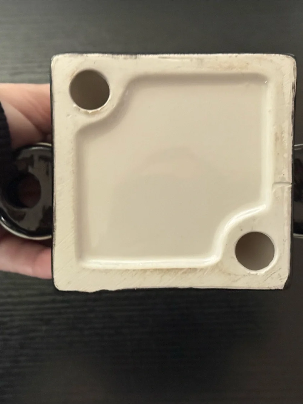 RARE! VTG Ceramic Rotary Telephone that Holds Pen & Note Pad or Business Cards